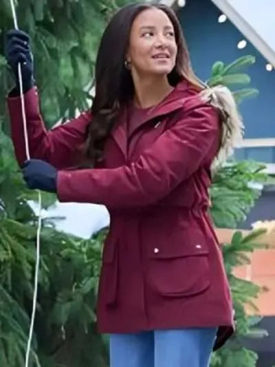 Heather Hemmens Christmas Under the Lights 2024 Parka Jacket