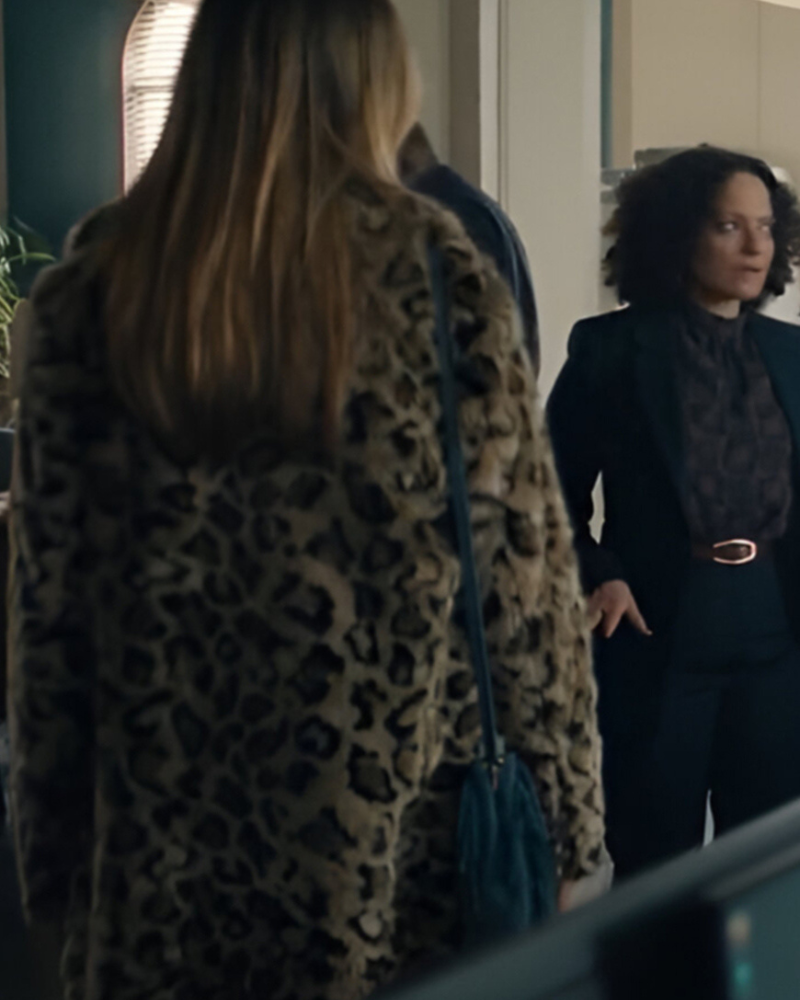 High Potential 2024 Kaitlin Olson Leopard Coat