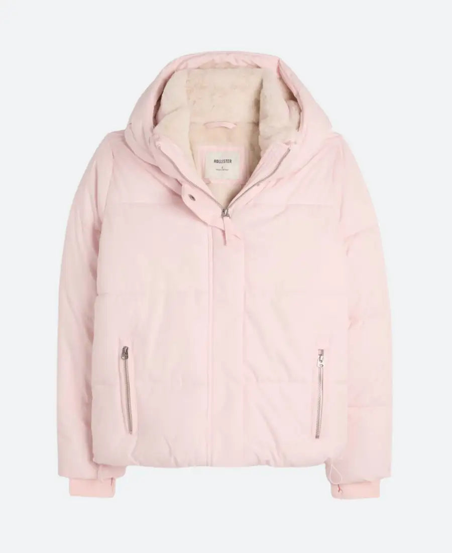 Hollister Pink Puffer Jacket