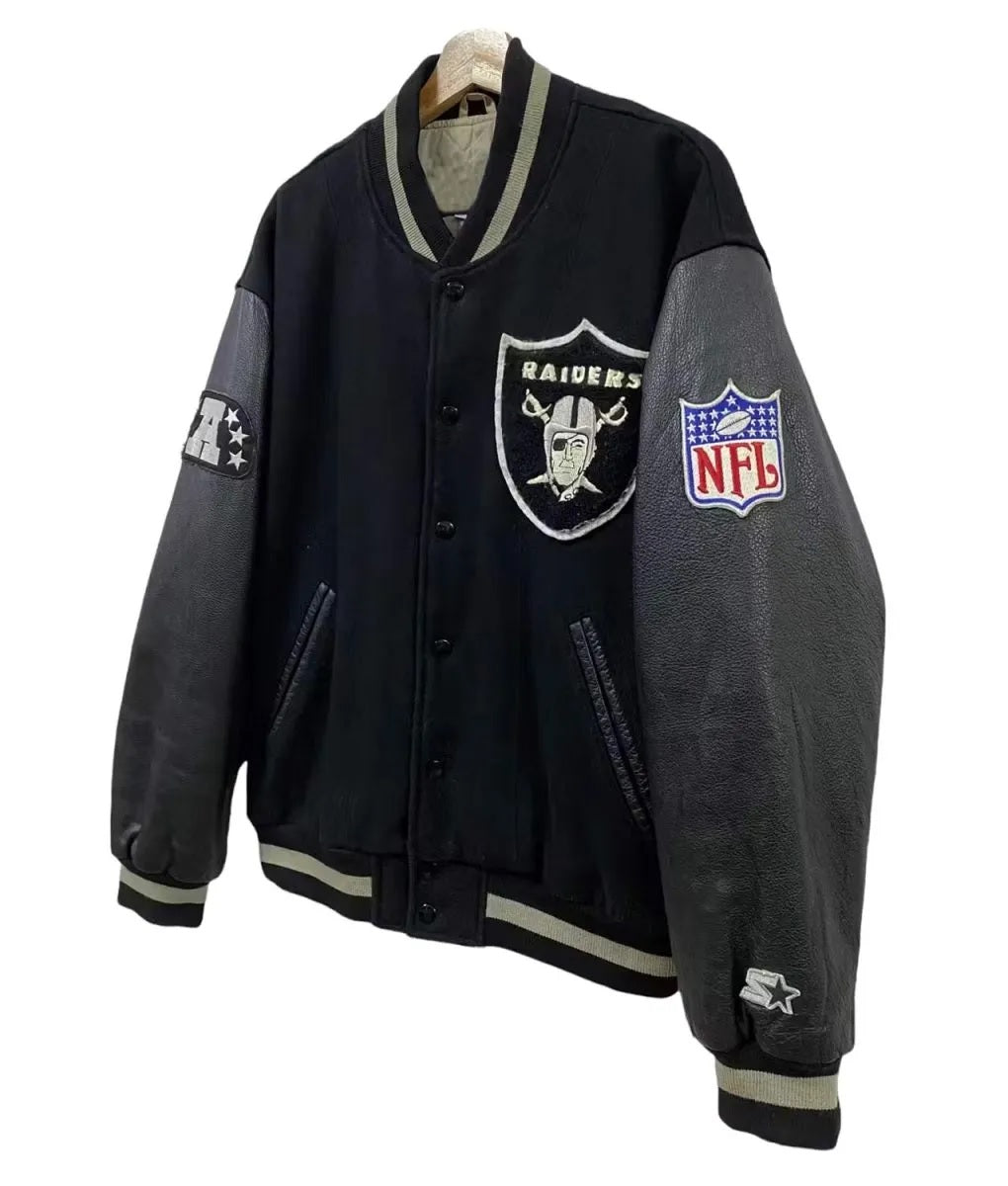 Ice Cube Los Angeles Raiders Varsity Jacket NYC Jackets