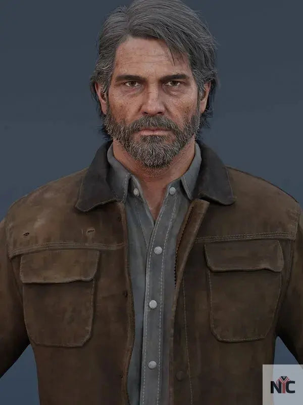 Joel Miller The Last of Us Brown Leather Jacket Clanton Jacket