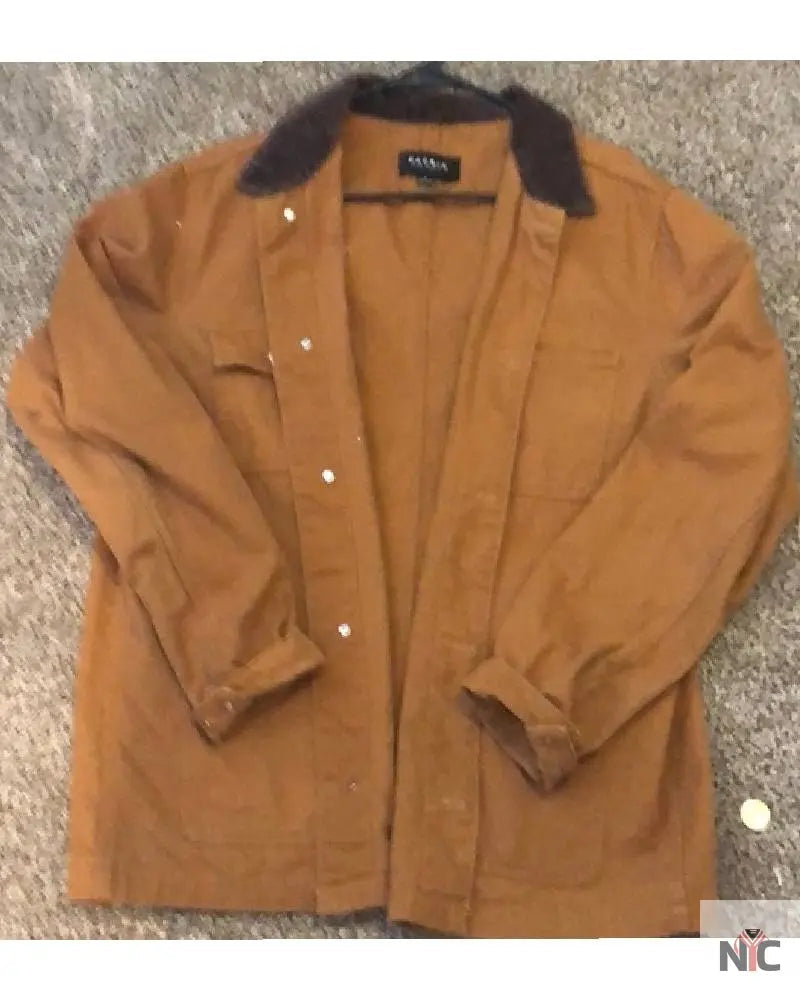 John David Wash­ing­ton Tenet Wind Farm Brown Jack­et Clanton Jacket