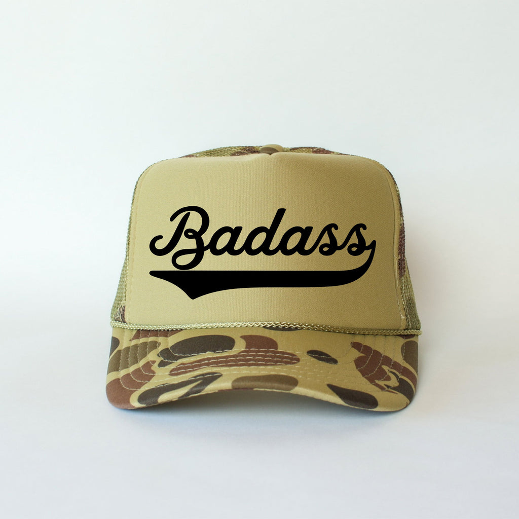 Badass Camo Snapback Trucker Hat