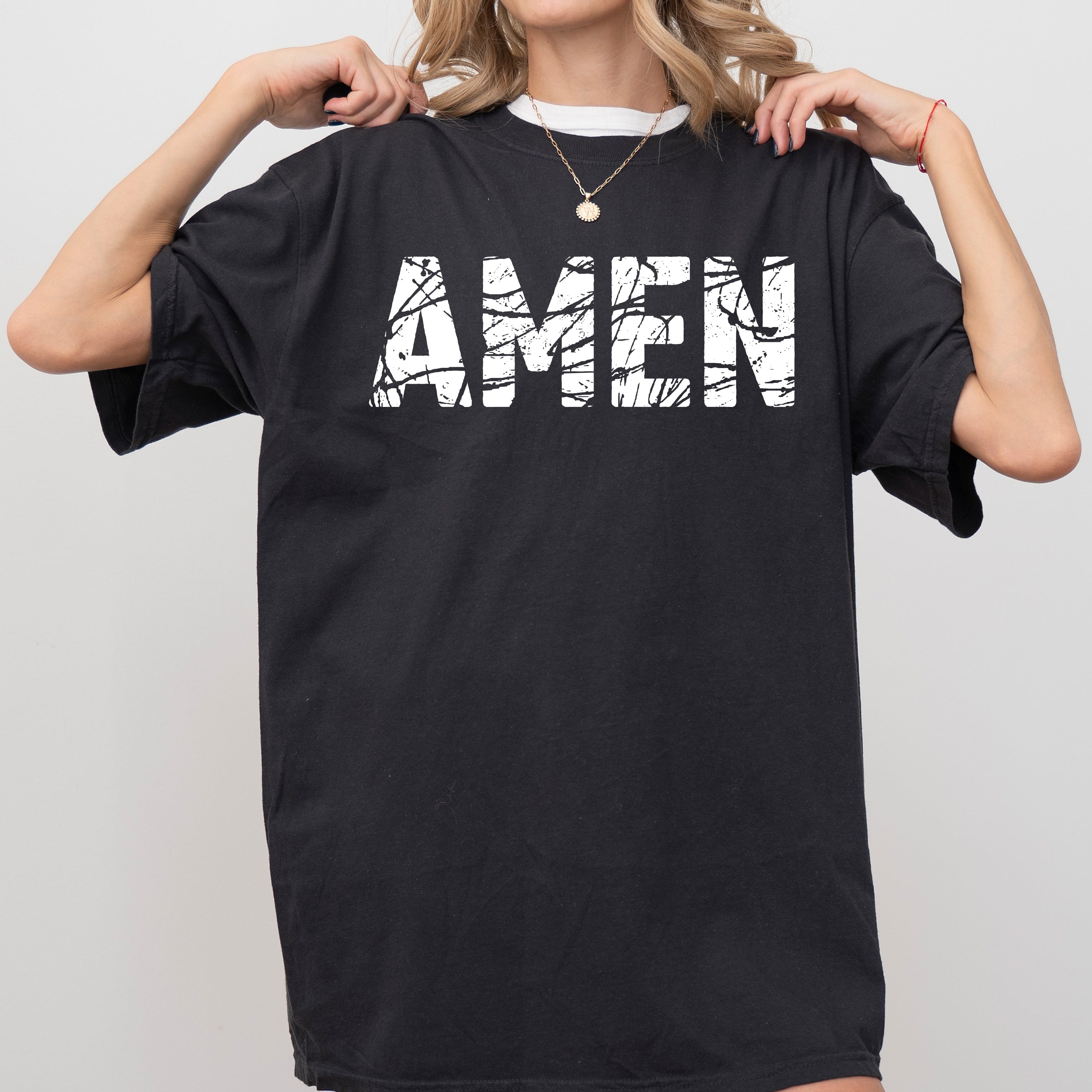 Amen, Christian, Jesus, Vintage, Western, Witch, Aesthetic, Meme, Halloween, Costume, Tshirt Comfort Colors T-Shirt