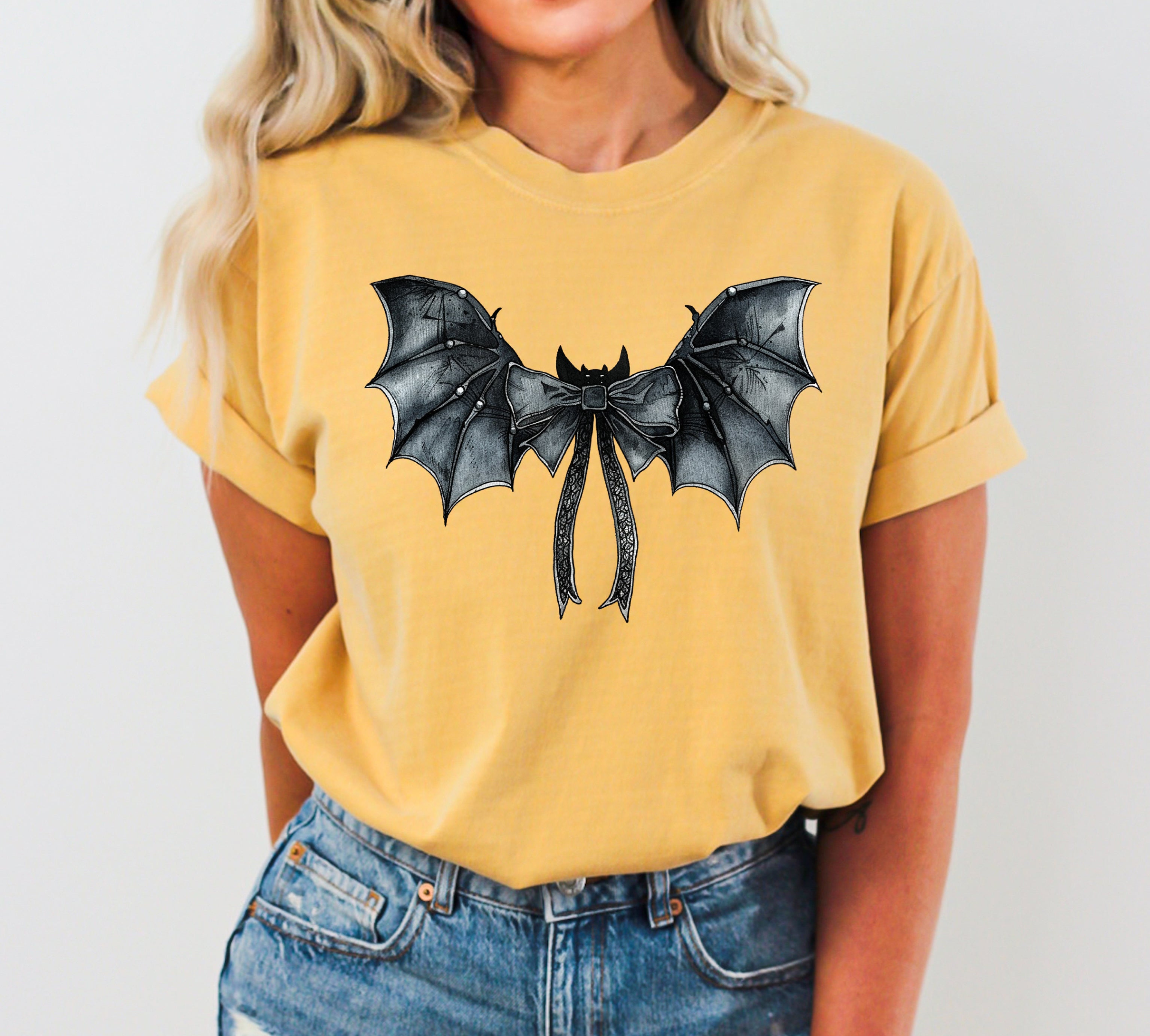 Bat Wings, Vintage, Western, Witch, Aesthetic, Meme, Halloween, Costume, Tshirt Comfort Colors T-Shirt