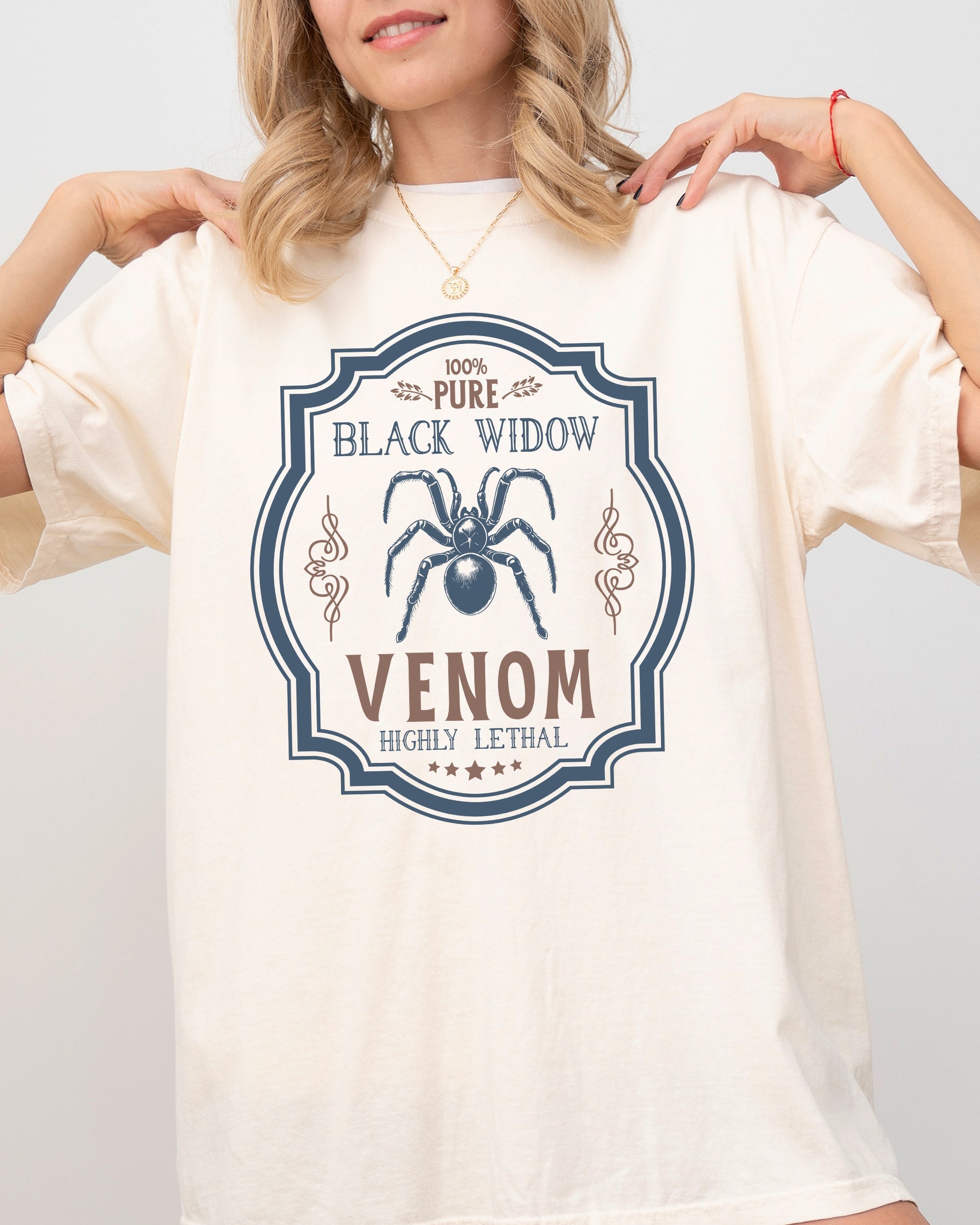 Black Widow, Vintage, Western, Witch, Aesthetic, Meme, Halloween, Costume, Tshirt Comfort Colors T-Shirt