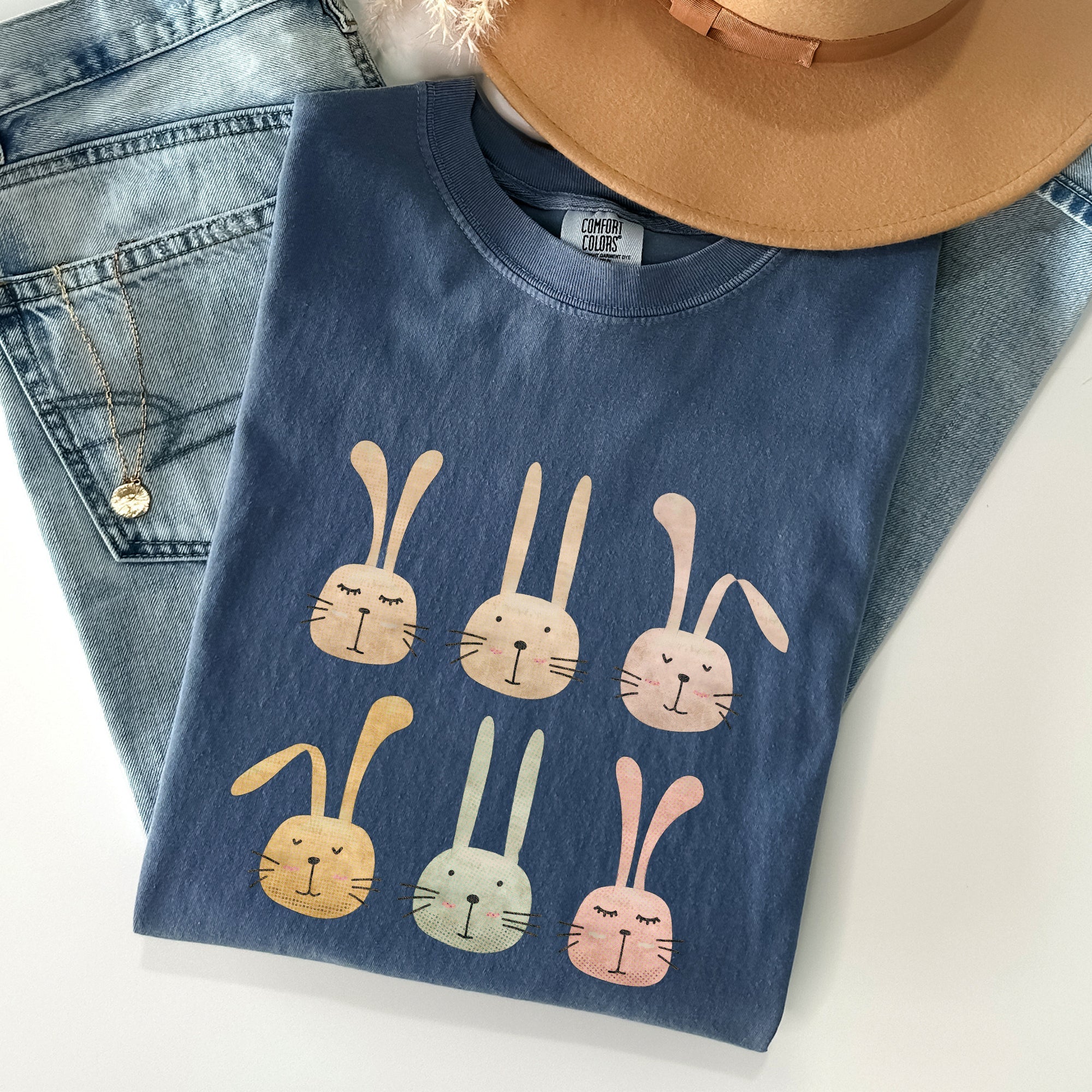 Adorable Easter Bunnies, Rabbits Comfort Colors Tshirt