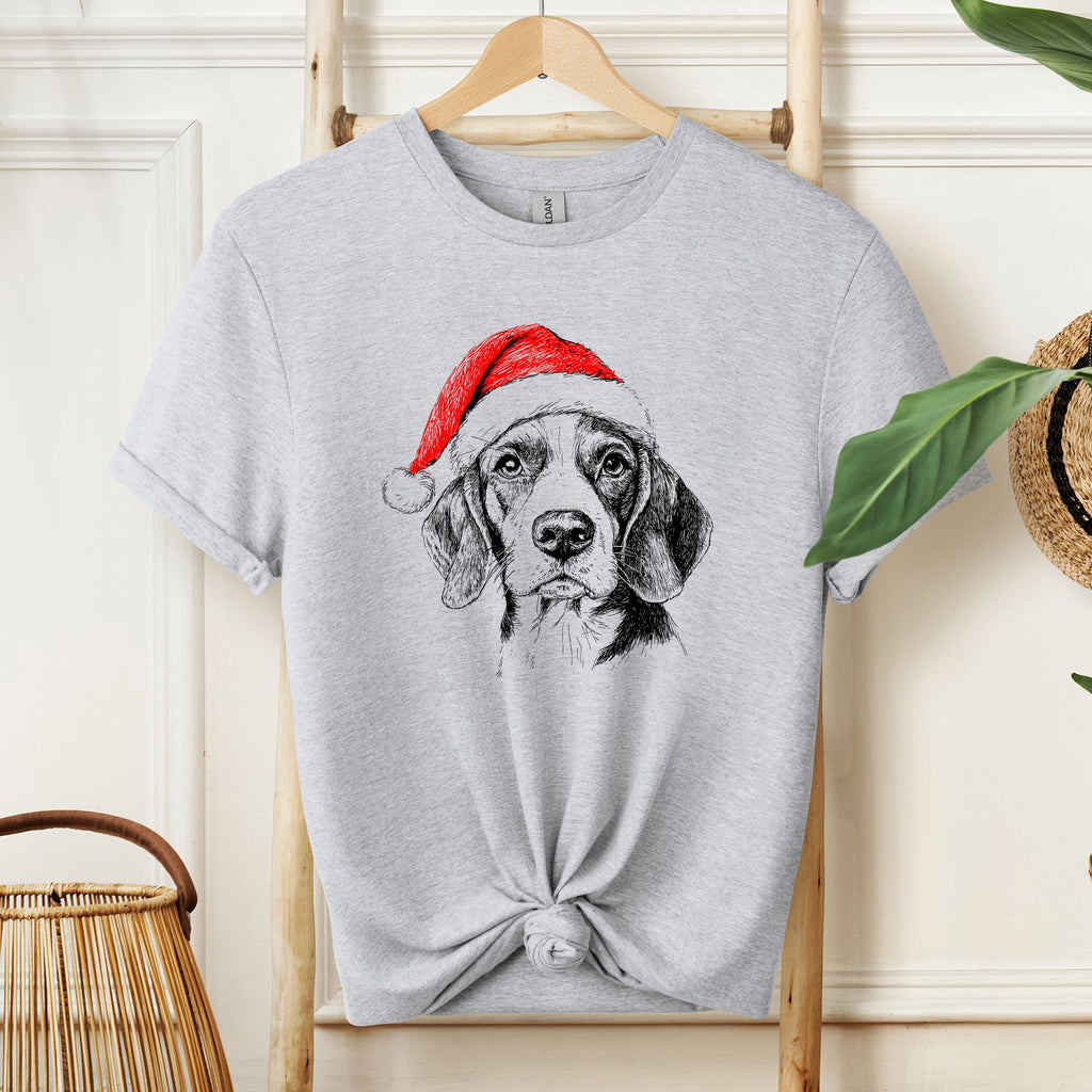 Beagle, Santa, Dog, Christmas, Dog Lover, Pet, T-Shirt Comfort Colors T-Shirt
