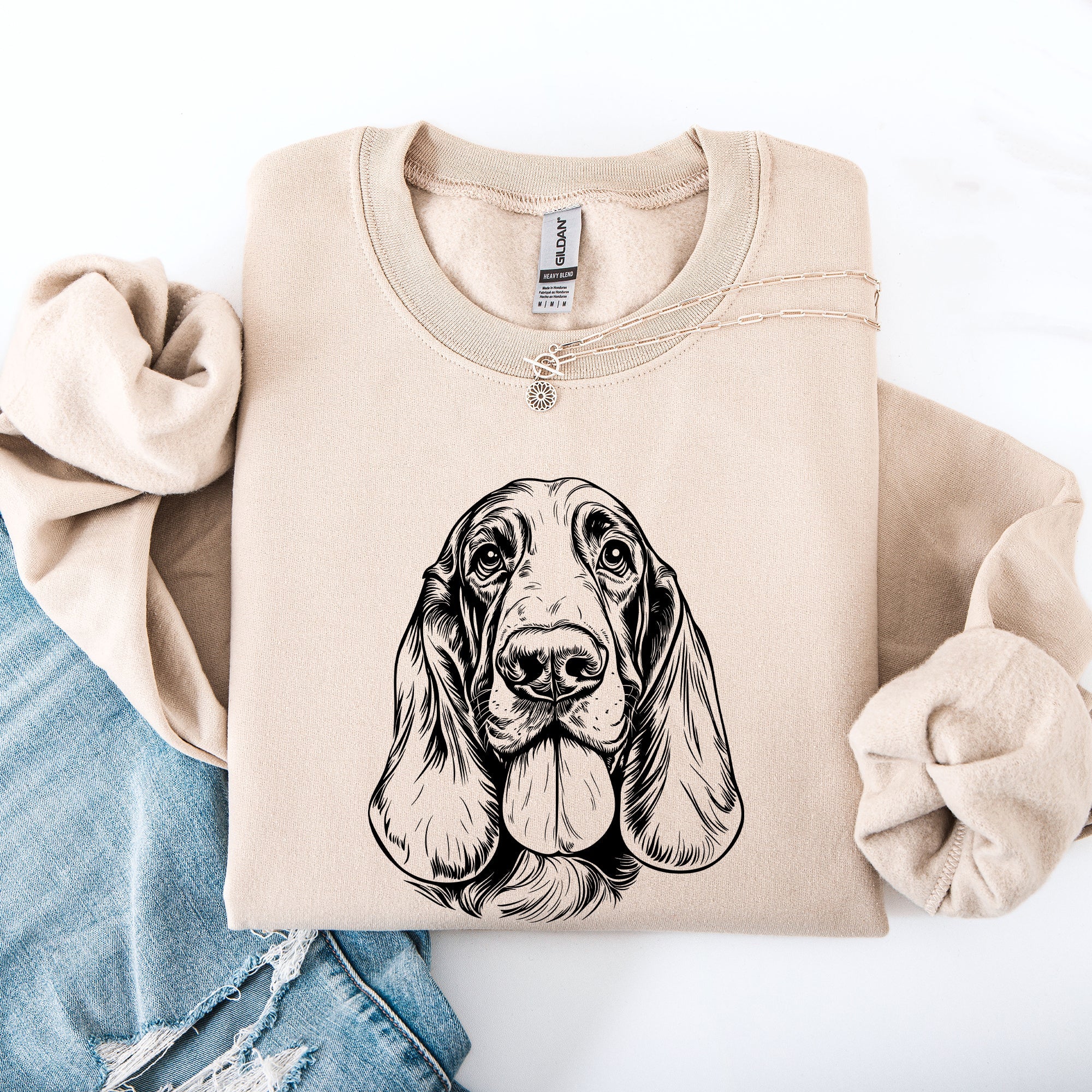 Basset Hound, Pet, Dog Breed Sweatshirt