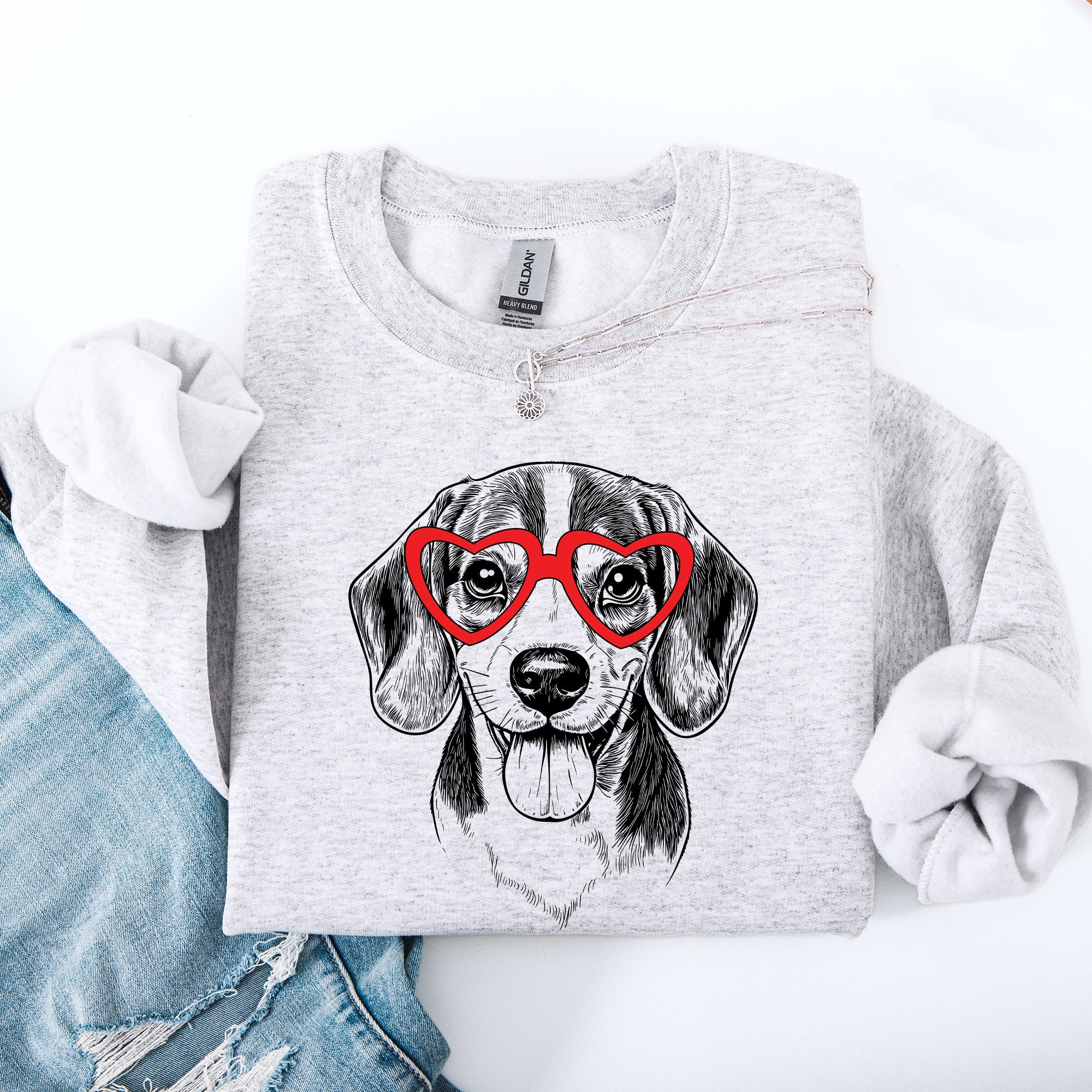 Beagle, Pet, Dog Breed, Valentine's Sweatshirt