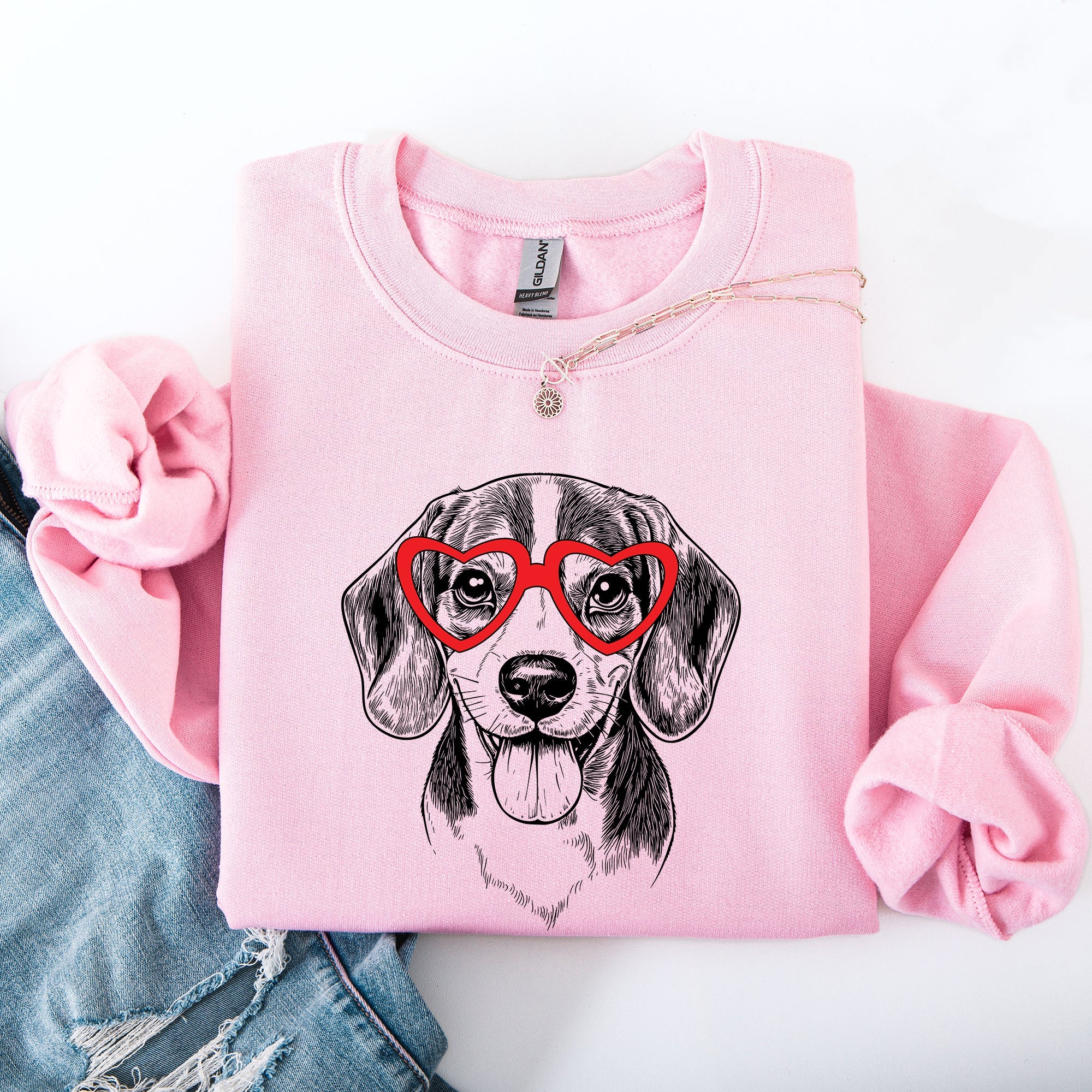 Beagle, Pet, Dog Breed, Valentine's Sweatshirt