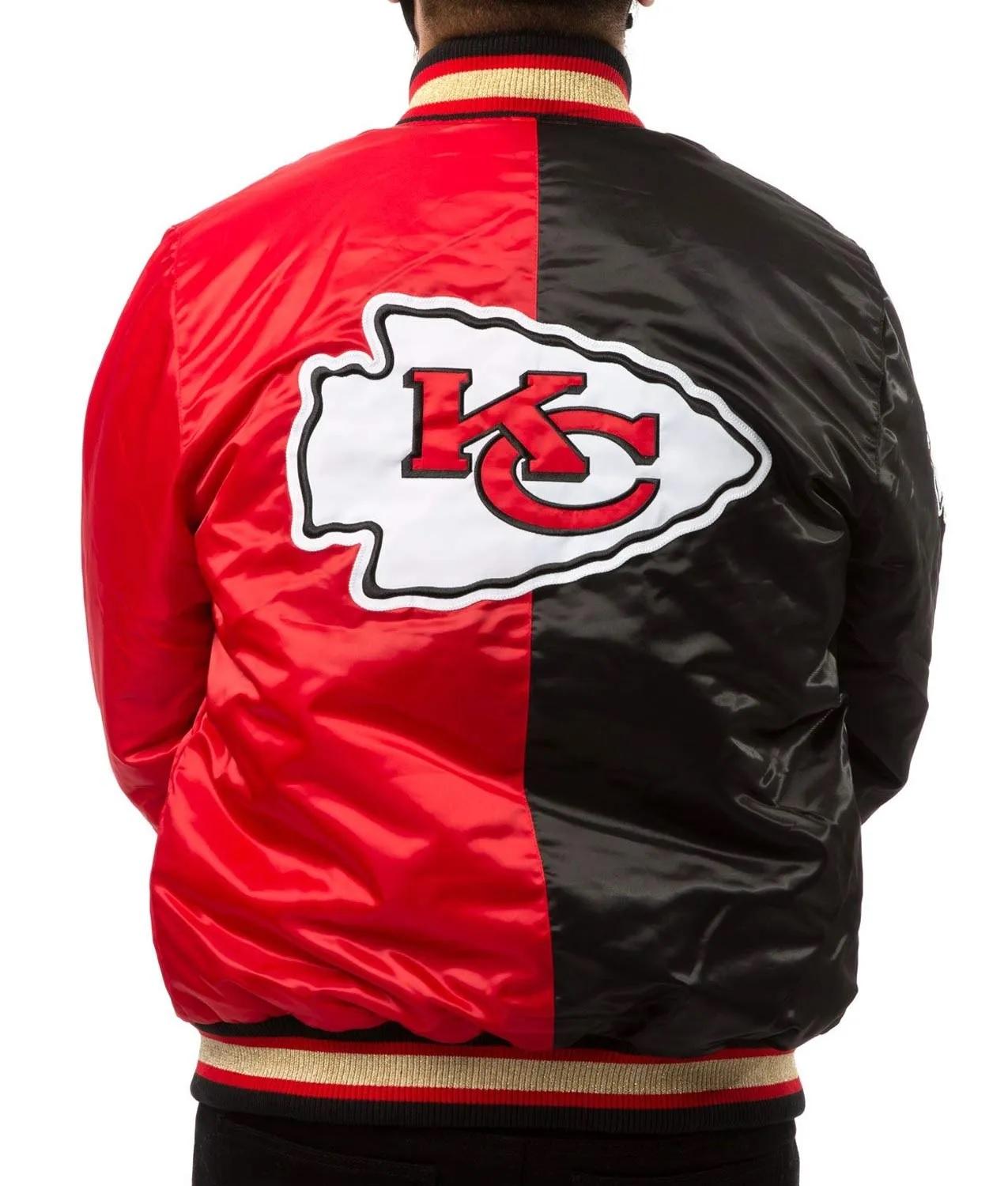 Kansas City Chiefs Red And Black Varsity Jacket USA Jackets