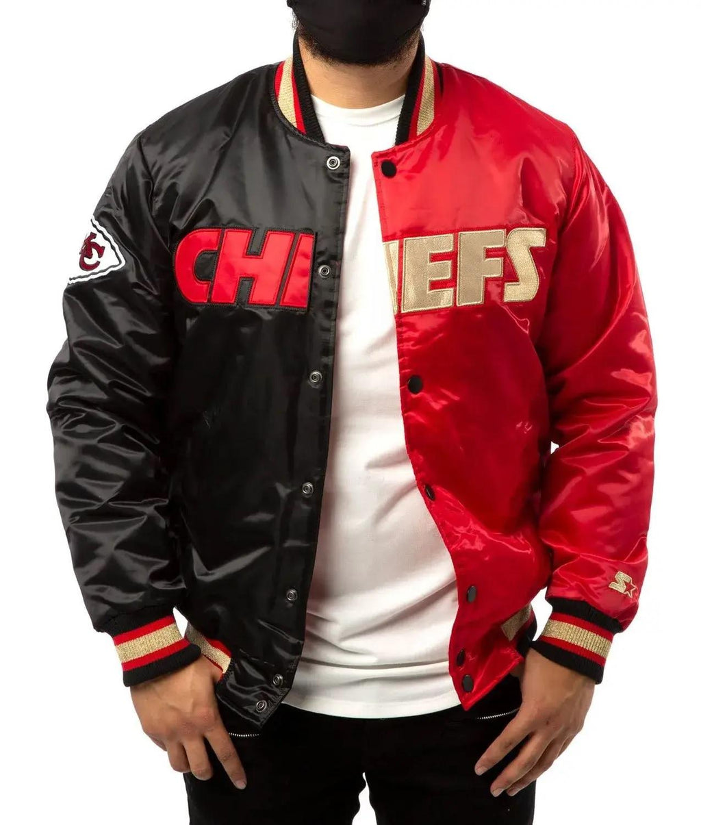 Kansas City Chiefs Red And Black Varsity Jacket USA Jackets