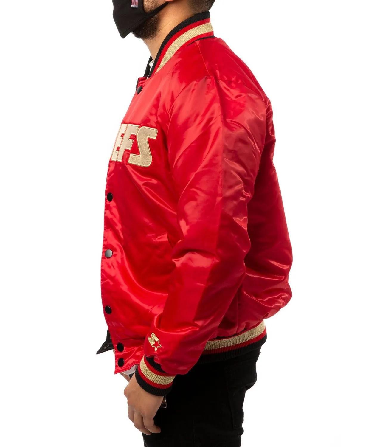 Kansas City Chiefs Red And Black Varsity Jacket USA Jackets