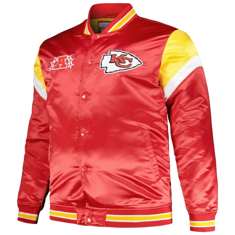 Kansas City Chiefs Red Satin Full-Snap Jacket USA Jackets