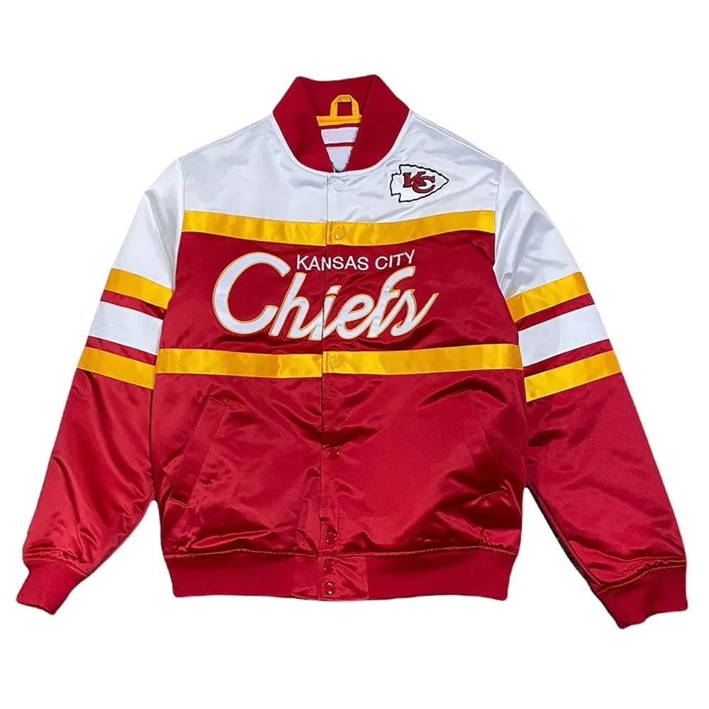 Kansas City Chiefs Special Script Heavyweight Satin Jacket USA Jackets