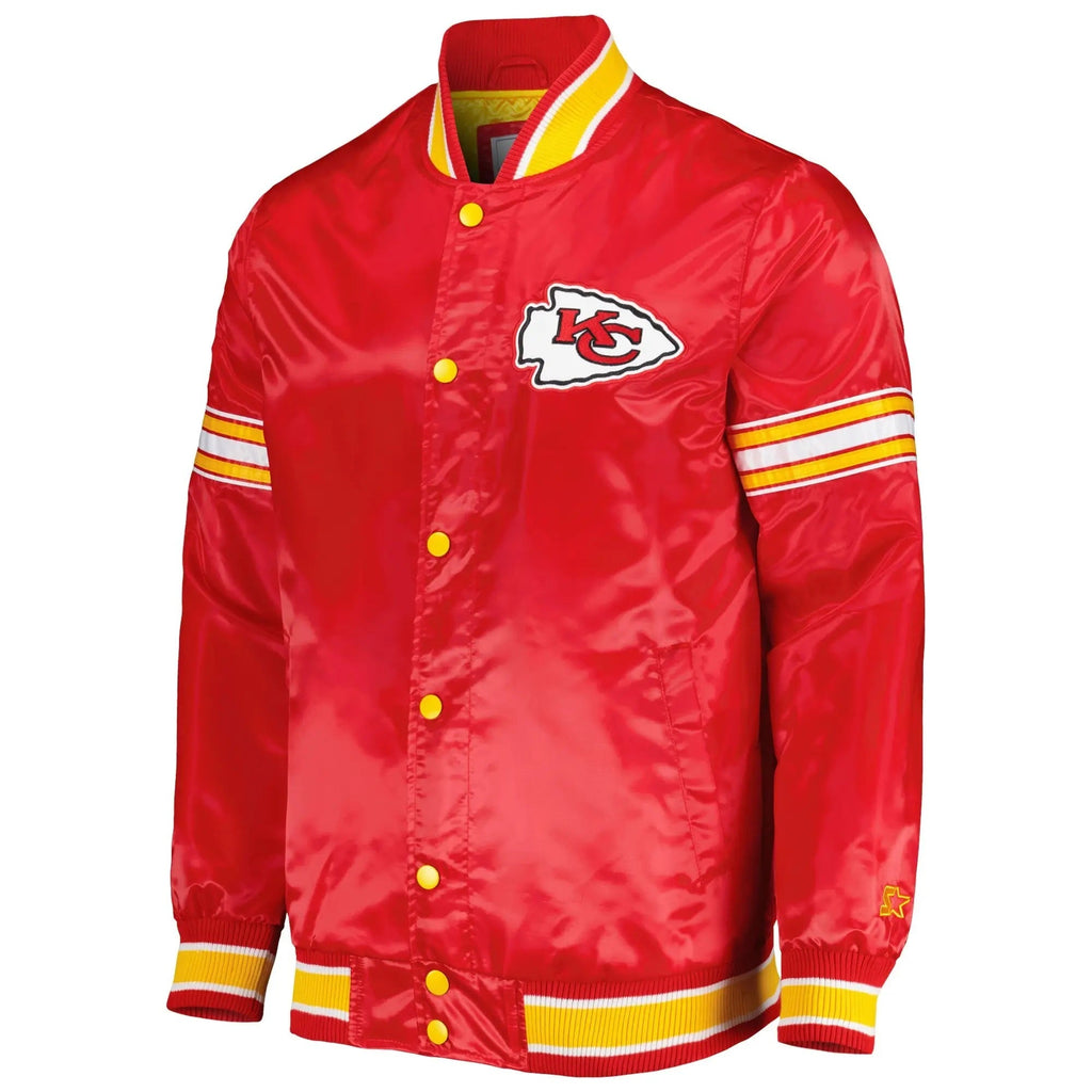 Kansas City Chiefs Starter Midfield Satin Varsity Jacket USA Jackets