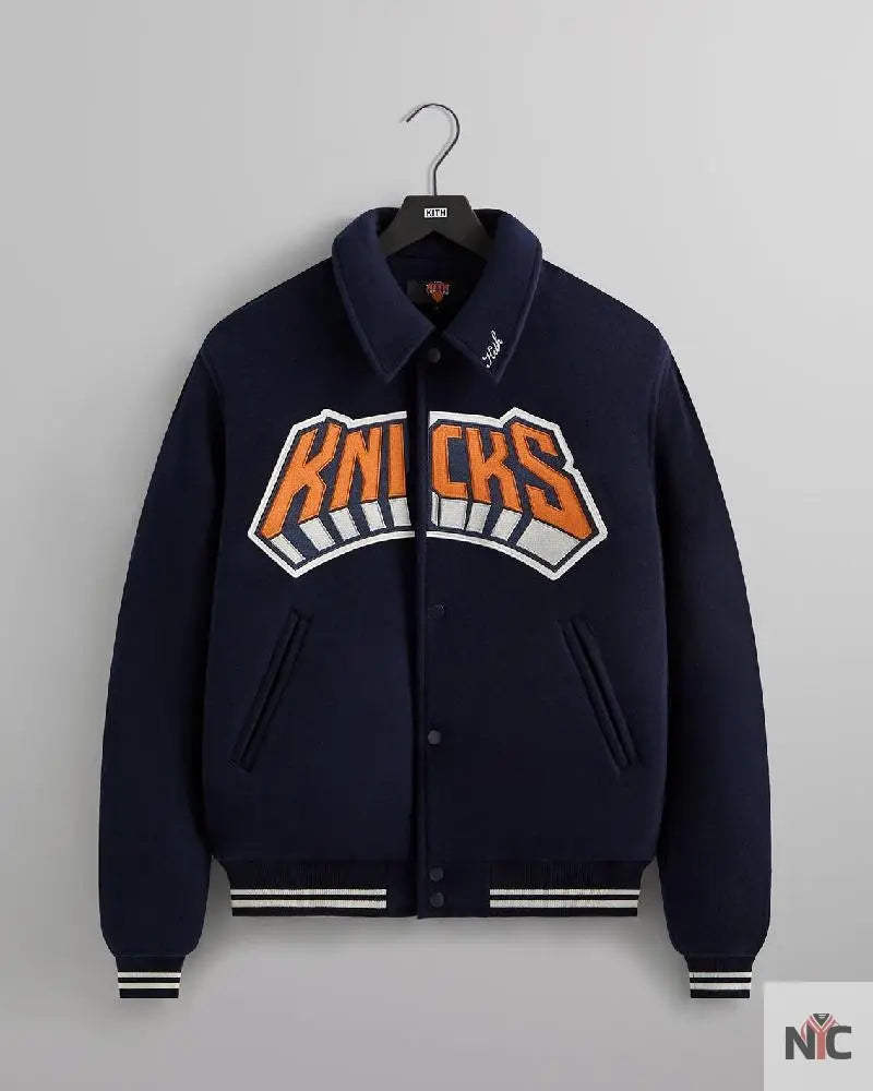 Kith For The New York Knicks Empire Wool Coaches Jacket Clanton Jacket