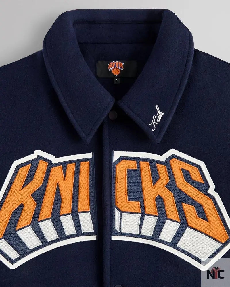 Kith For The New York Knicks Empire Wool Coaches Jacket Clanton Jacket