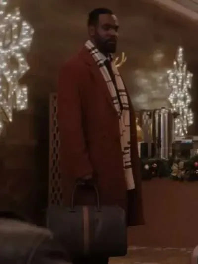 Kofi Siriboe Meet Me Next Christmas 2024 Brown Coat