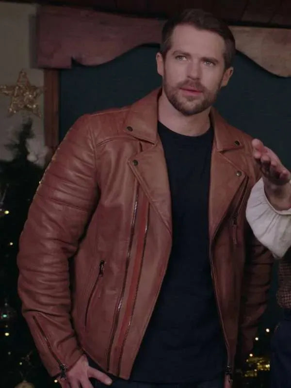 Kyle Pryor Christmas At Plumhill Manor 2024 Leather Jacket