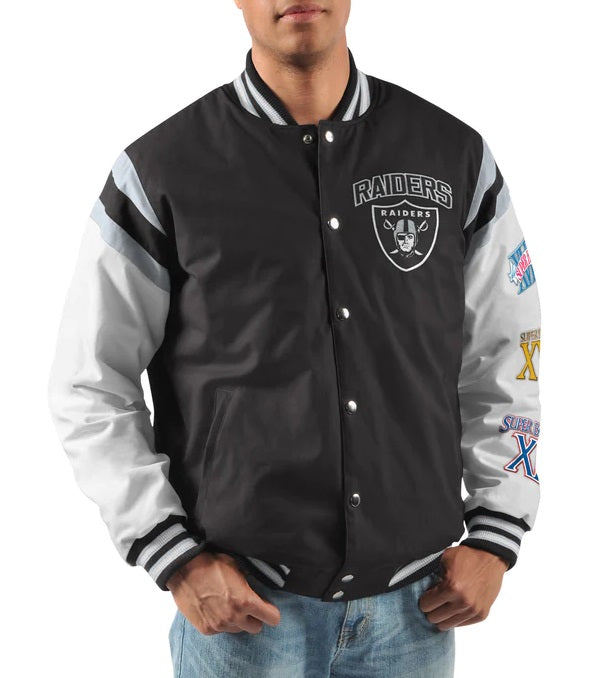Las Vegas Raiders 3X Championship Varsity Jacket NYC Jackets