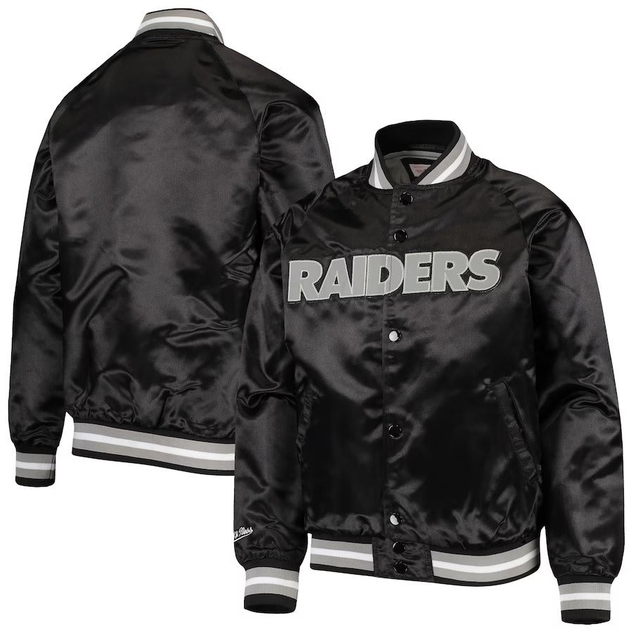 Las Vegas Raiders Bomber Lightweight Black Jacket NYC Jackets