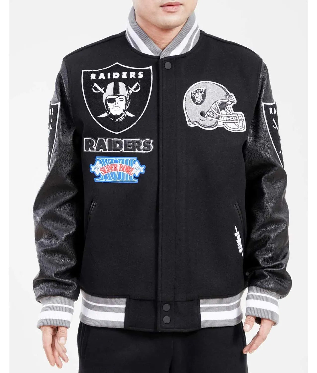 Las Vegas Raiders Mash Up Varsity Jacket NYC Jackets