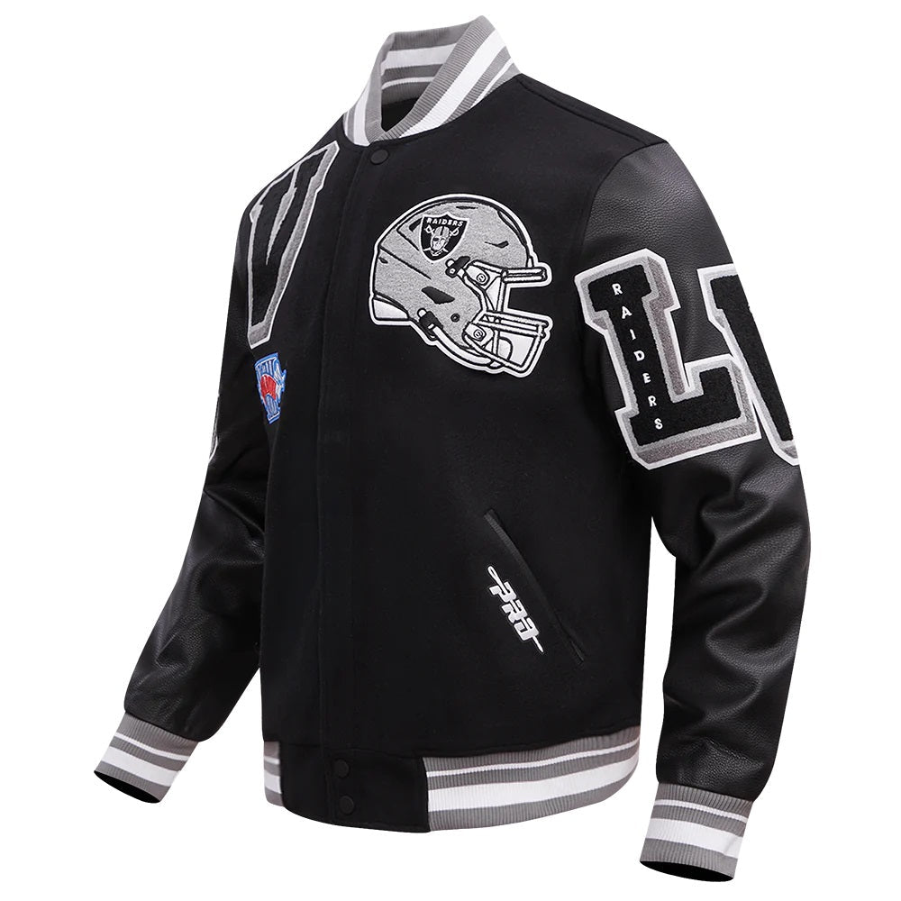 Las Vegas Raiders Mashup Varsity Jacket NYC Jackets