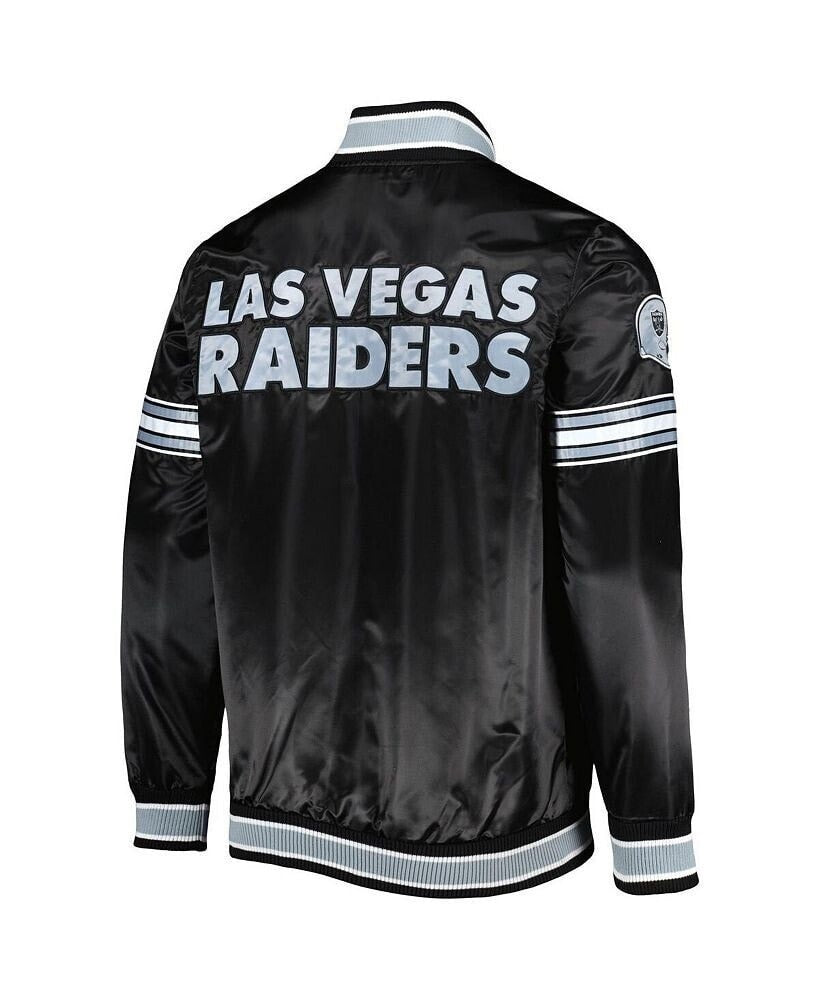 Las Vegas Raiders Midfield Black Satin Jacket NYC Jackets