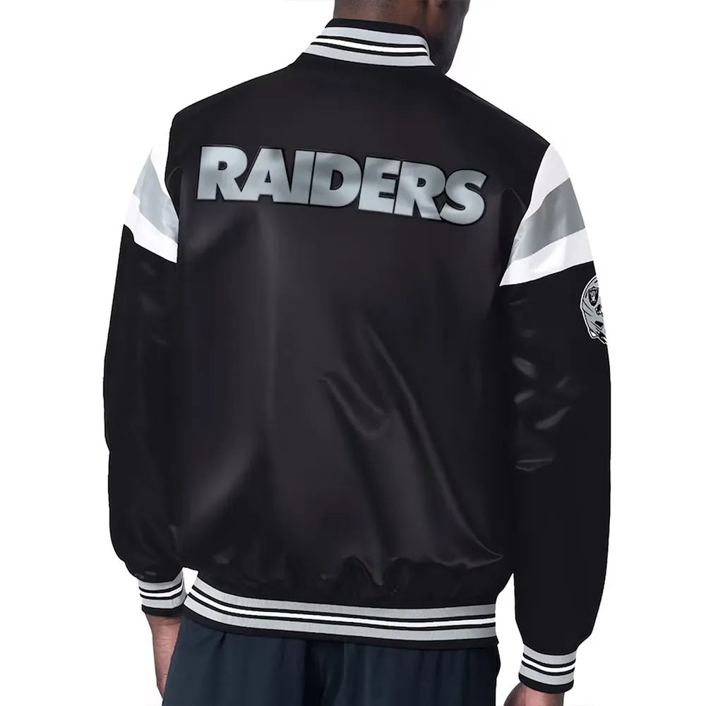 Las Vegas Raiders Midweight Satin Jacket NYC Jackets