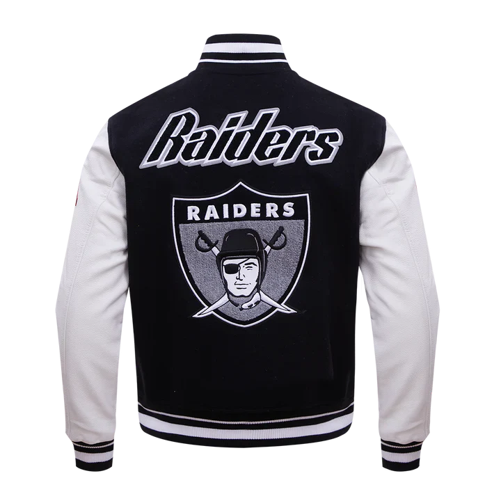 Las Vegas Raiders Retro Classic Rib Wool Varsity Jacket NYC Jackets