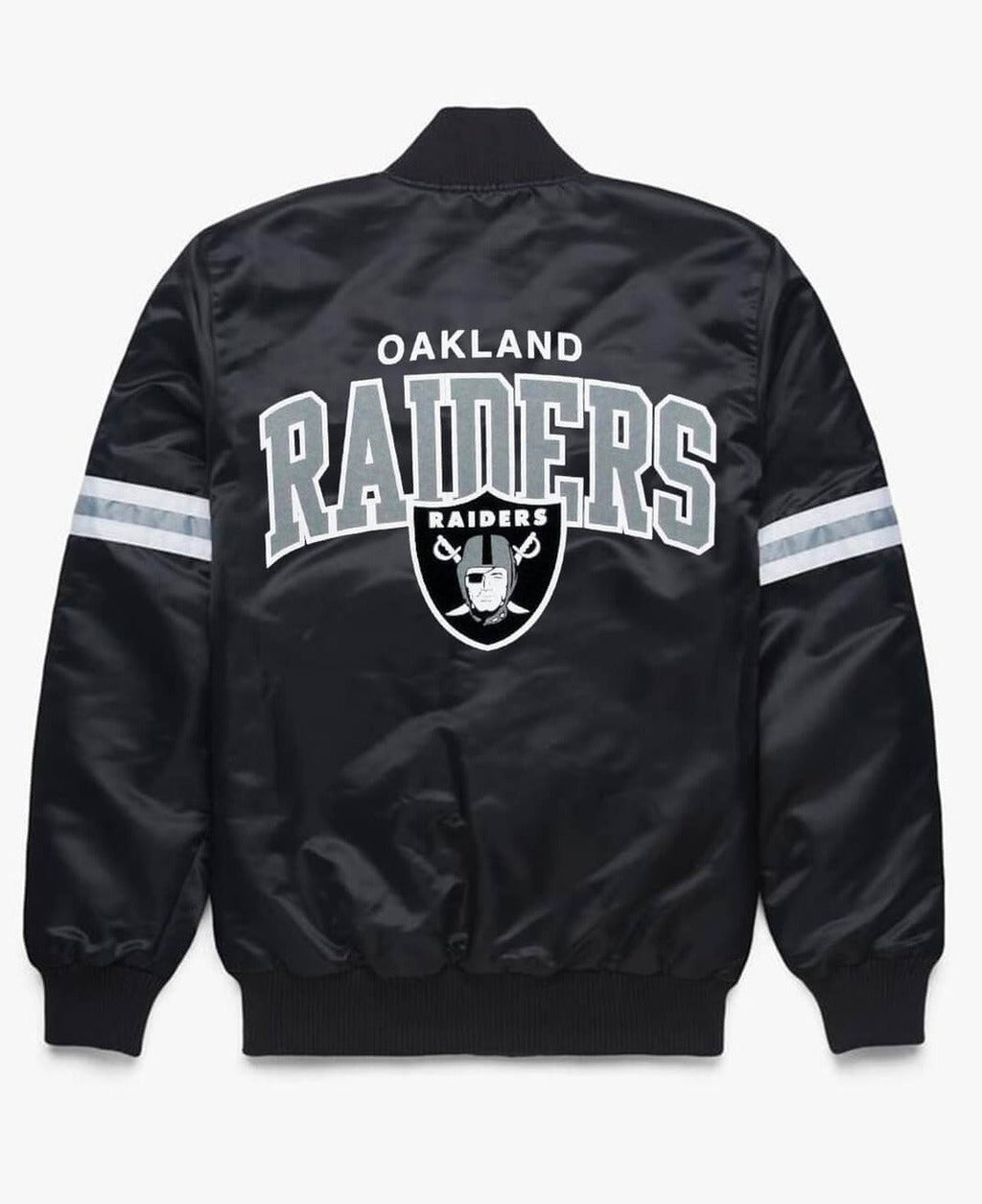 Las Vegas Raiders Super Bowl Black Satin Jacket USA Jackets