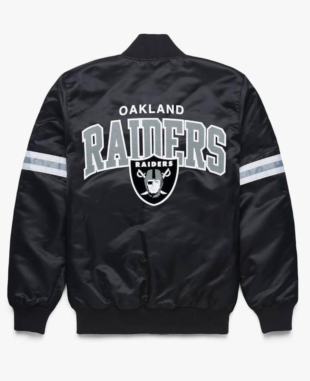 Las Vegas Raiders Super Bowl Black Satin Jacket USA Jackets