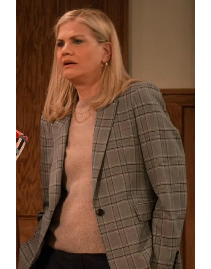 Leanne 2025 Kristen Johnston Plaid Blazer