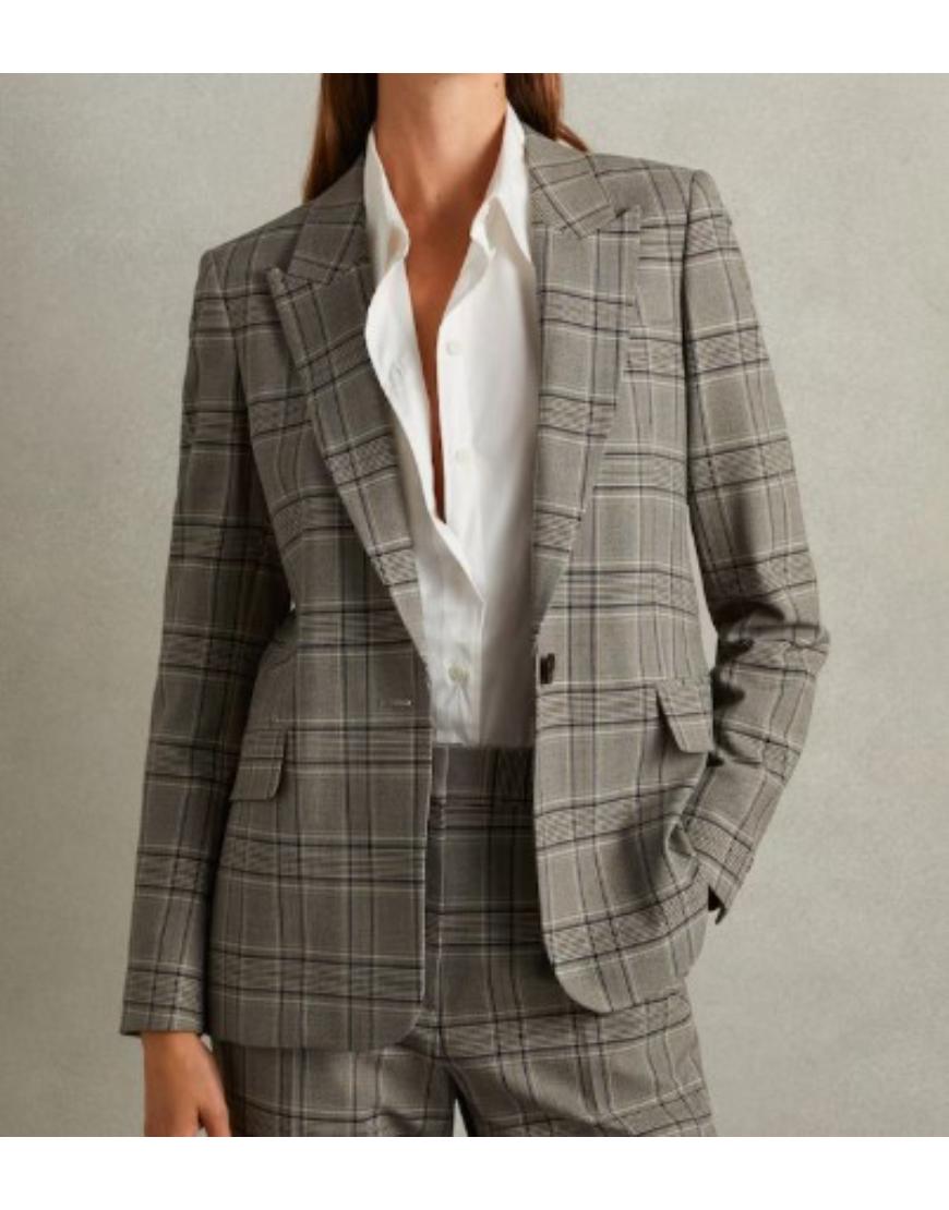 Leanne 2025 Kristen Johnston Plaid Blazer