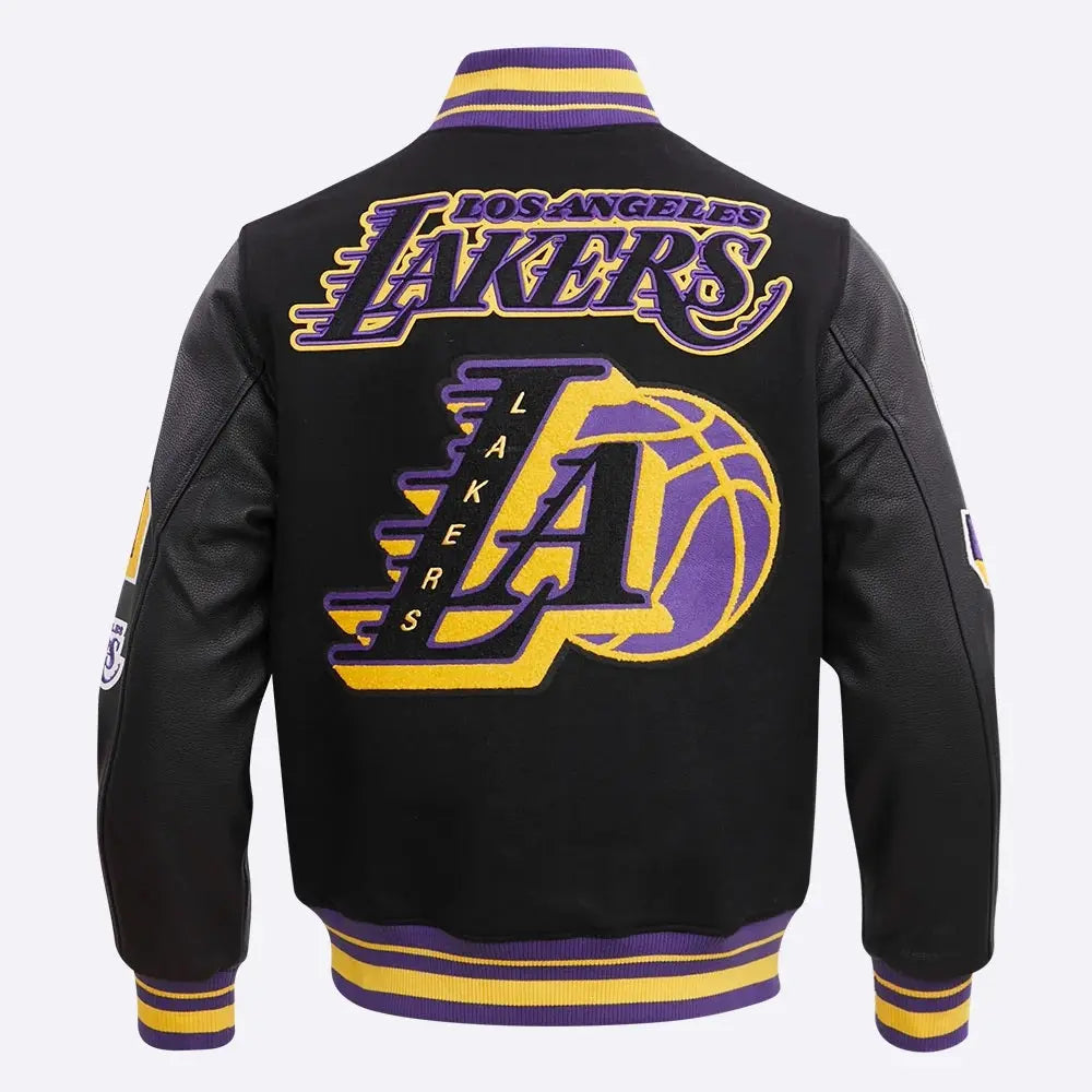 Los Angeles Lakers Mashup Varsity Jacket Clanton Jacket