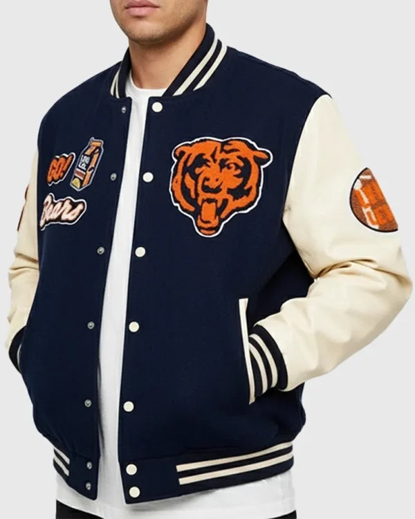 Lyrical Lemonade x Chicago Bears Letterman Varsity Jacket