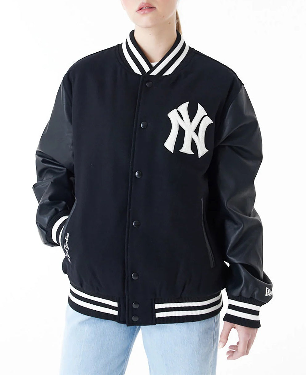 MLB New York Yankees World Series Black Varsity Jacket