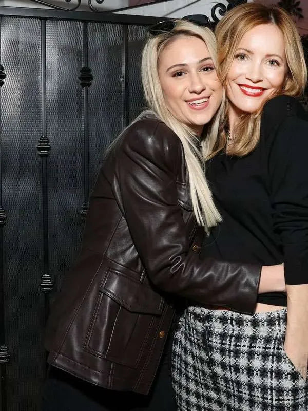 Maria Bakalova Brown Leather Jacket