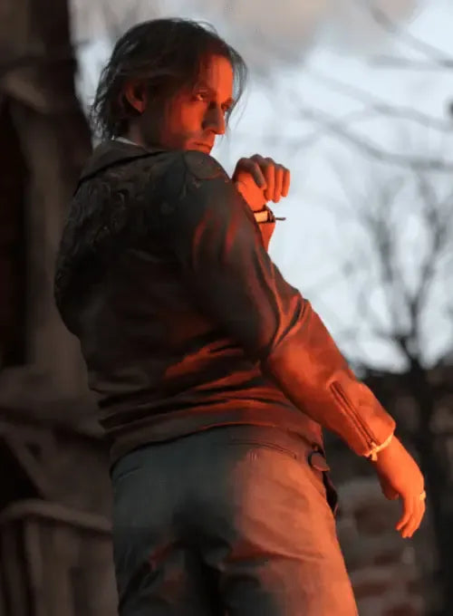 Dr. Luis Serra Navarro Brown Leather Jacket