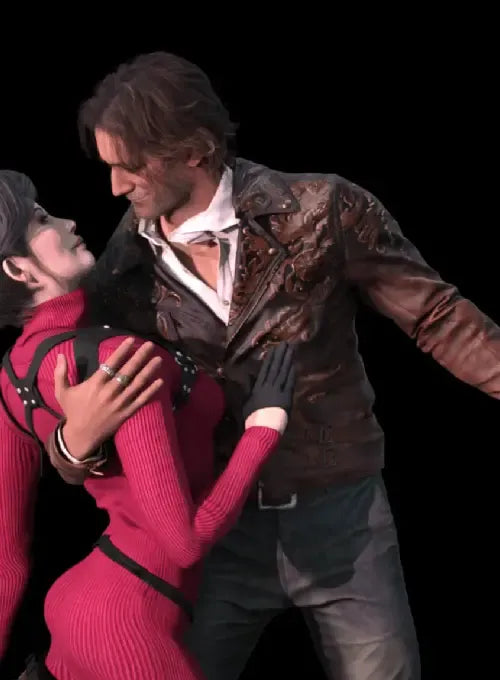 Dr. Luis Serra Navarro Brown Leather Jacket