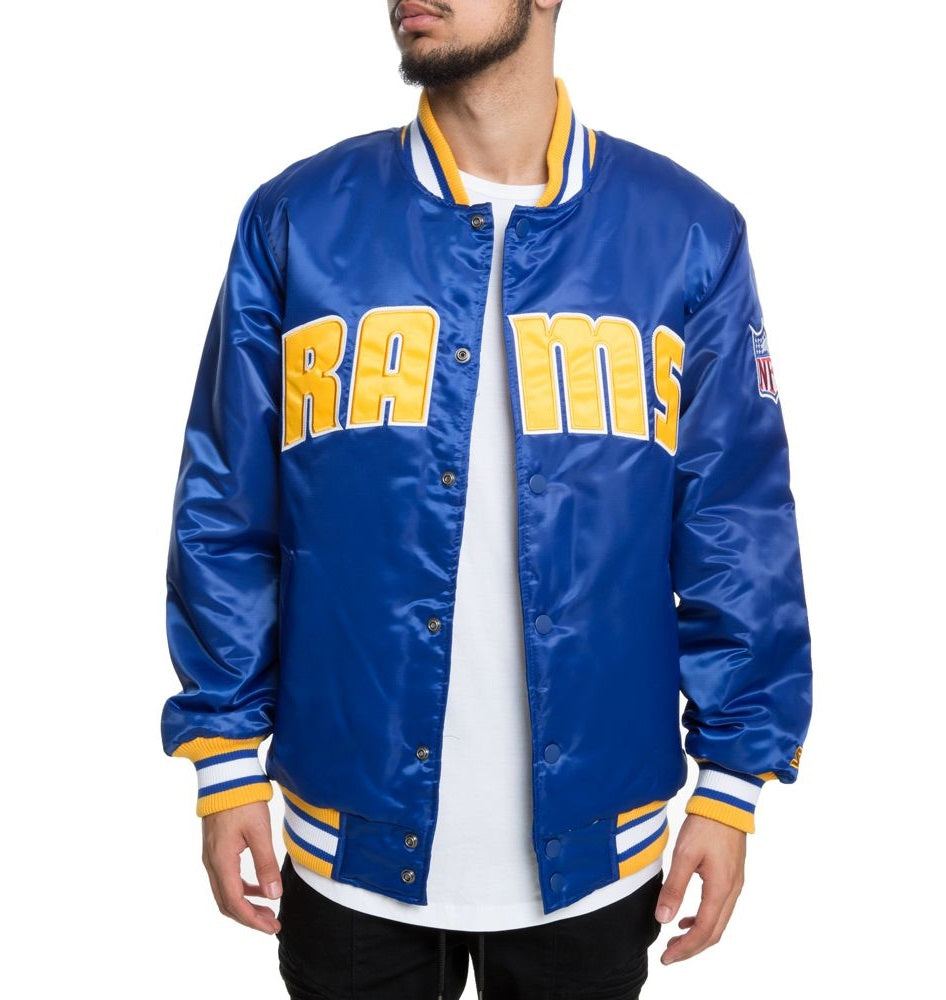 Los Angeles Rams Full-Snap Satin Jacket USA Jackets