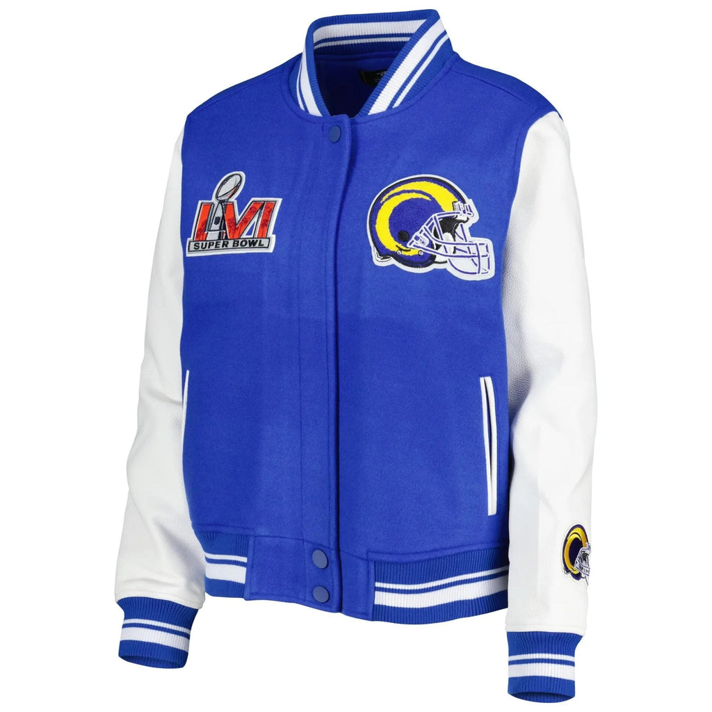 Los Angeles Rams Mash Up Super Bowl Varsity Jacket USA Jackets