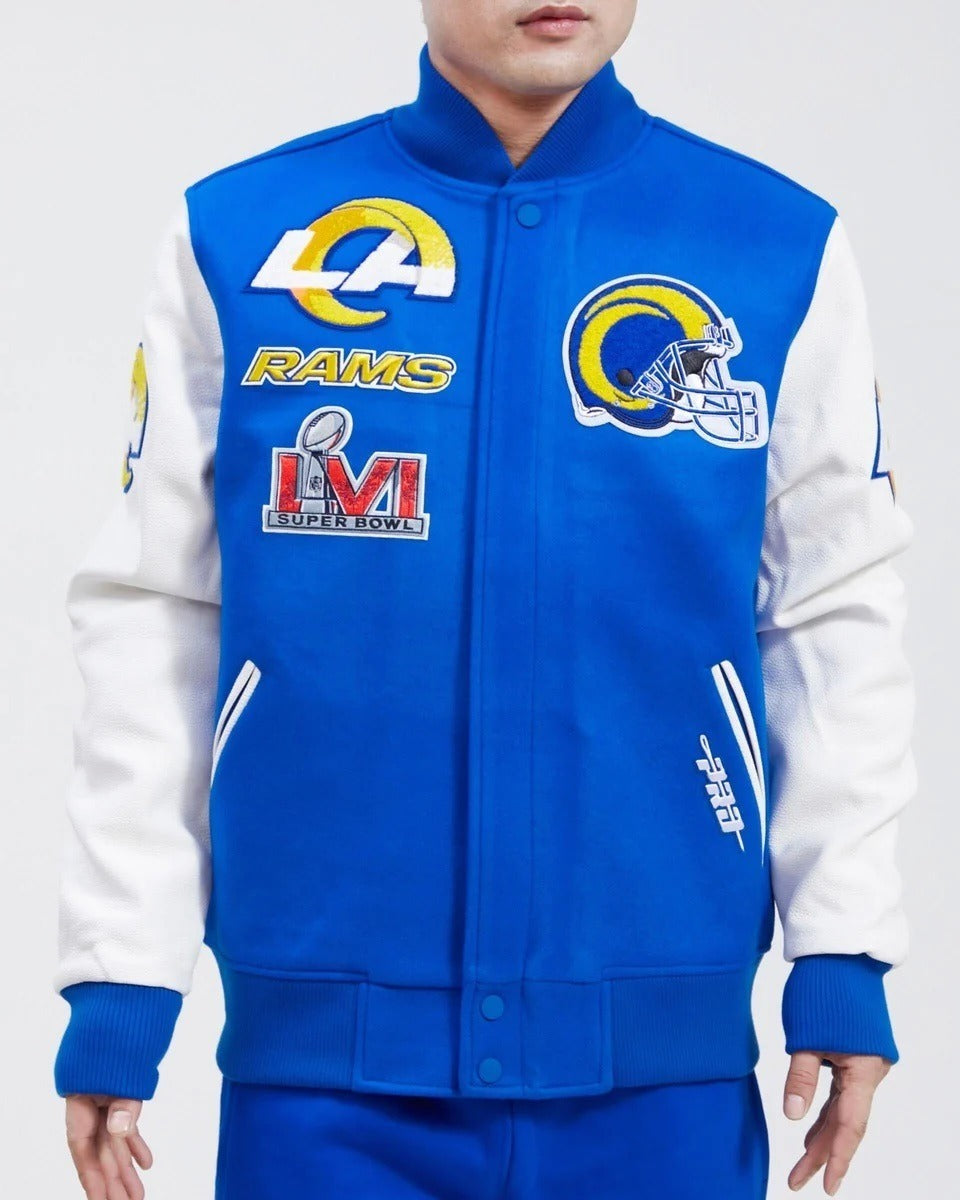 Los Angeles Rams Mash Up Wool Varsity Jacket USA Jackets
