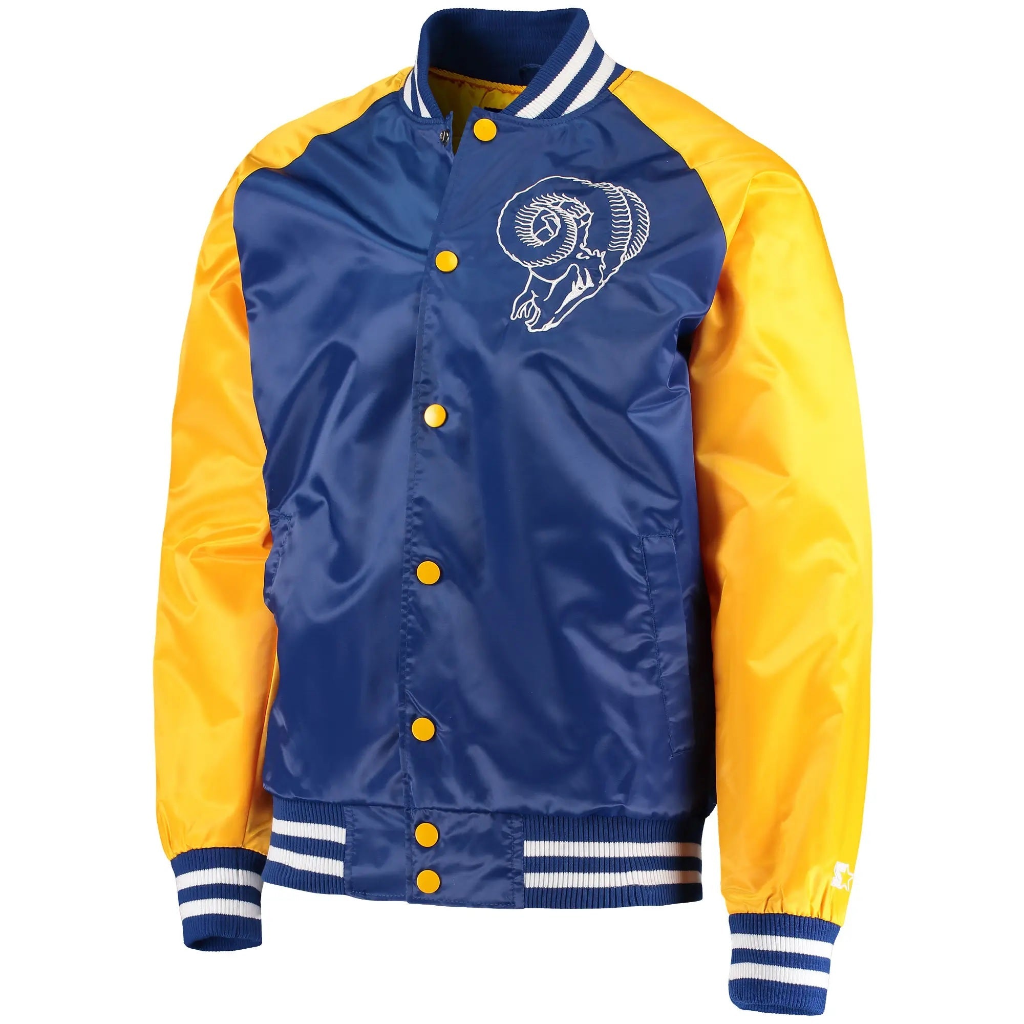 NFL Los Angeles Rams Starter Lead-Off Varsity Satin Jacket USA Jackets