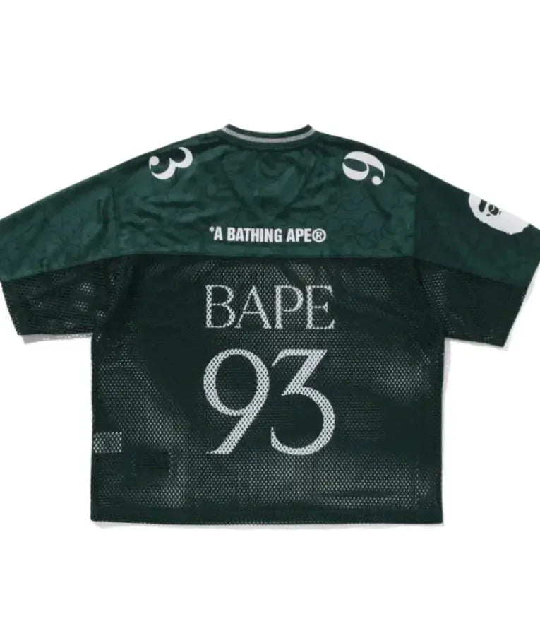 Bape Line Camo Multi Logo Football Jersey USA Jackets