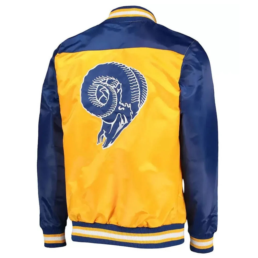 LA Rams Blue and Yellow Jacket USA Jackets