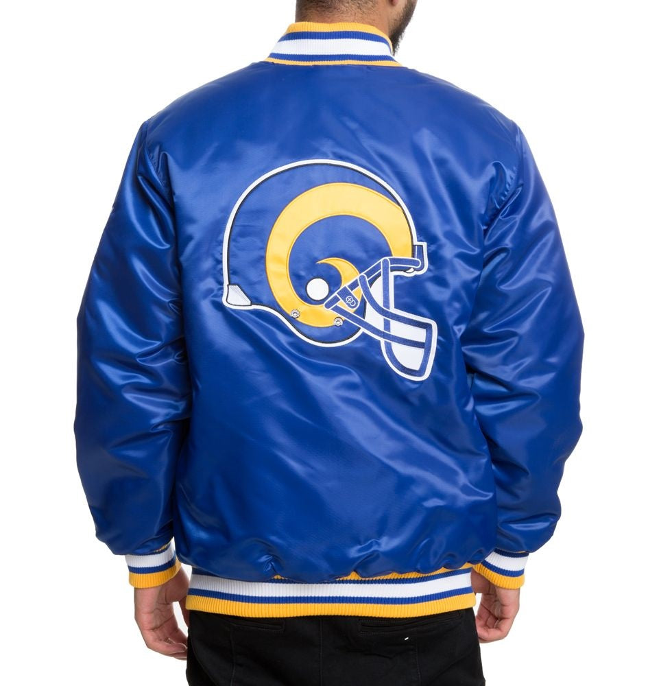 Los Angeles Rams Full-Snap Satin Jacket USA Jackets
