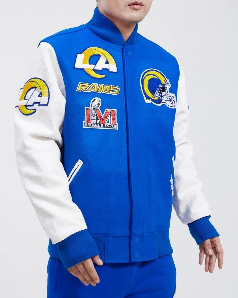 Los Angeles Rams Mash Up Wool Varsity Jacket USA Jackets